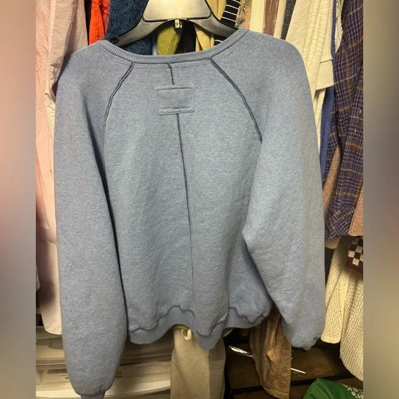We The Free Midnight Pullover in Blue Size Medium retail $158 Like New! - Picture 4 of 5